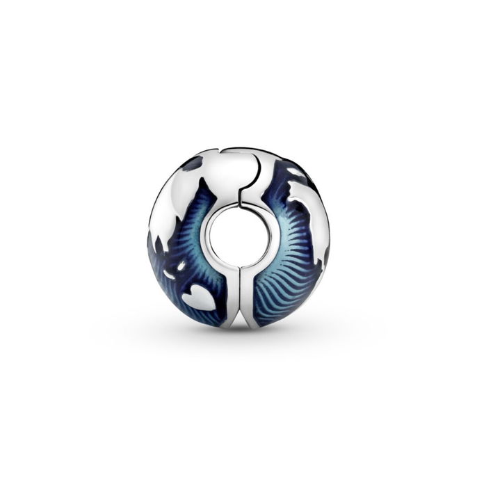 Blue Globe Clip Charm Blue Globe Clip Charm