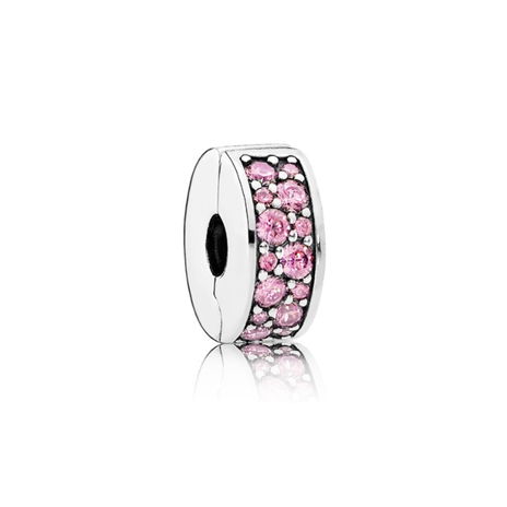 Shining Elegance Clip, Pink CZ