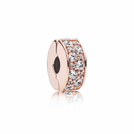 Shining Elegance Clip, PANDORA Rose<sup>TM</sup> & Clear CZ
