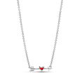 Arrow & Murano Glass Heart Necklace Arrow & Murano Glass Heart Necklace