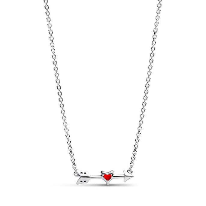 Arrow & Murano Glass Heart Necklace Arrow & Murano Glass Heart Necklace