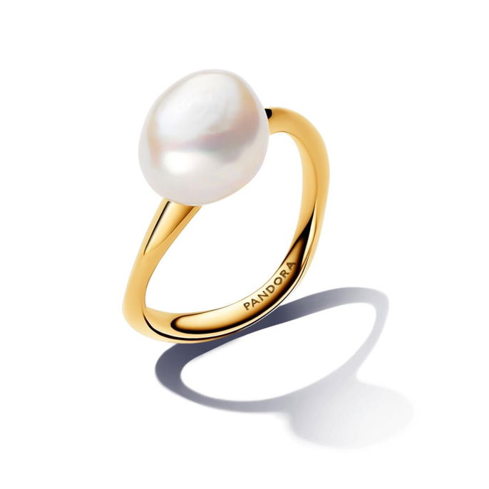 Baroque Treated Freshwater Cultured Pearl Ring Baroque Treated Freshwater Cultured Pearl Ring