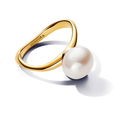 Baroque Treated Freshwater Cultured Pearl Ring Baroque Treated Freshwater Cultured Pearl Ring