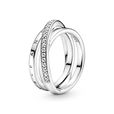 Crossover Pave Triple Band Ring #199057C01 Crossover Pave Triple Band Ring #199057C01
