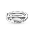 Crossover Pave Triple Band Ring #199057C01 Crossover Pave Triple Band Ring #199057C01