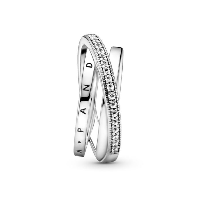Crossover Pave Triple Band Ring #199057C01 Crossover Pave Triple Band Ring #199057C01