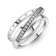 Crossover Pave Triple Band Ring #199057C01 Crossover Pave Triple Band Ring #199057C01