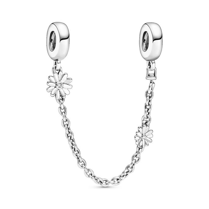 Daisy Flower Safety Chain Charm