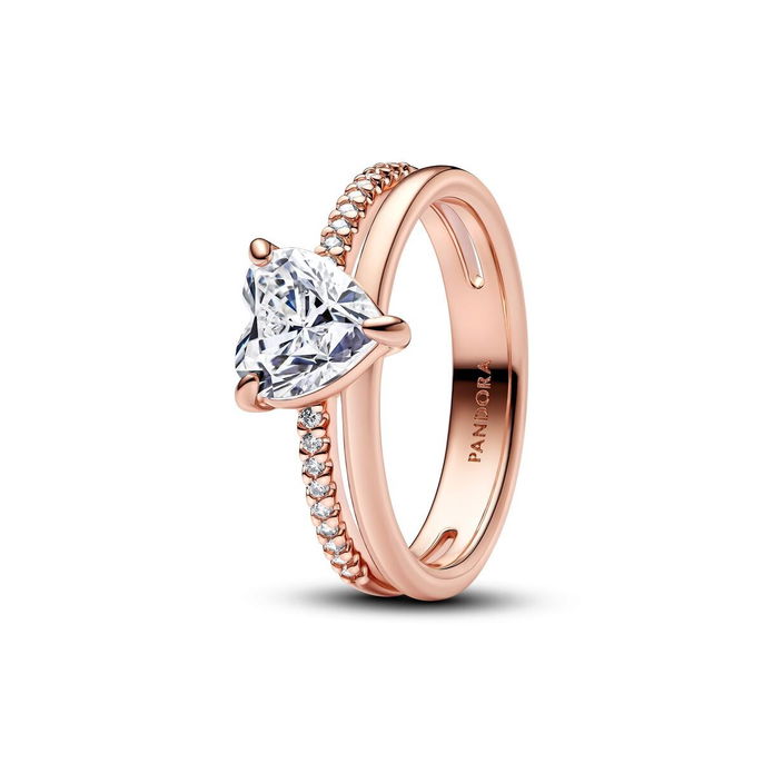 Double Band Heart Ring #183100C01