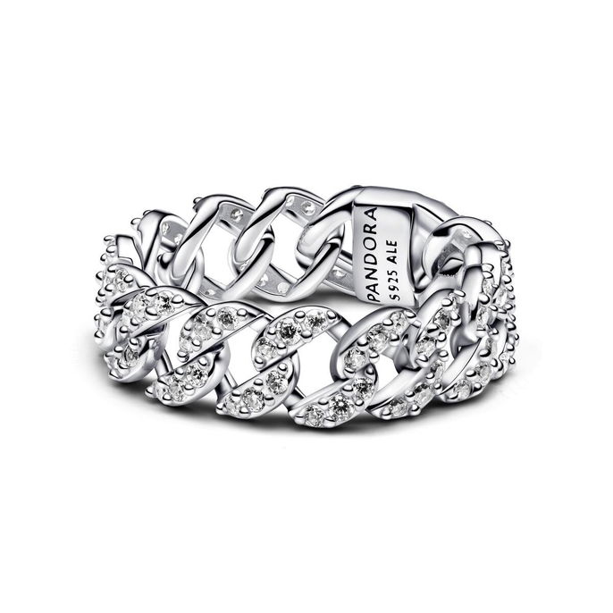 Pave Cuban Chain Ring Pave Cuban Chain Ring