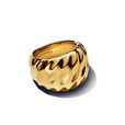 Rippled Statement Ring Rippled Statement Ring
