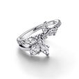 Sparkling Asymmetrical Herbarium Cluster Ring Sparkling Asymmetrical Herbarium Cluster Ring