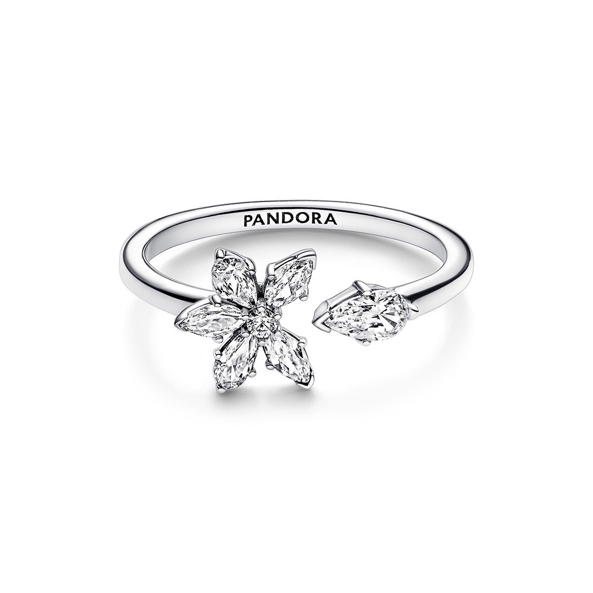 Sparkling Herbarium Cluster Open Ring