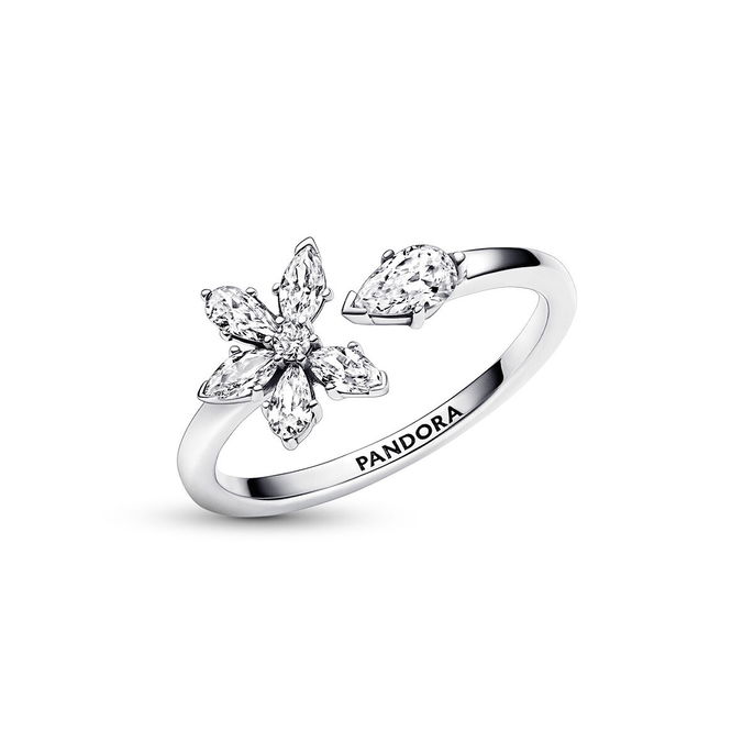 Sparkling Herbarium Cluster Open Ring Sparkling Herbarium Cluster Open Ring