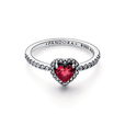 Sparkling Red Elevated Heart Ring Sparkling Red Elevated Heart Ring