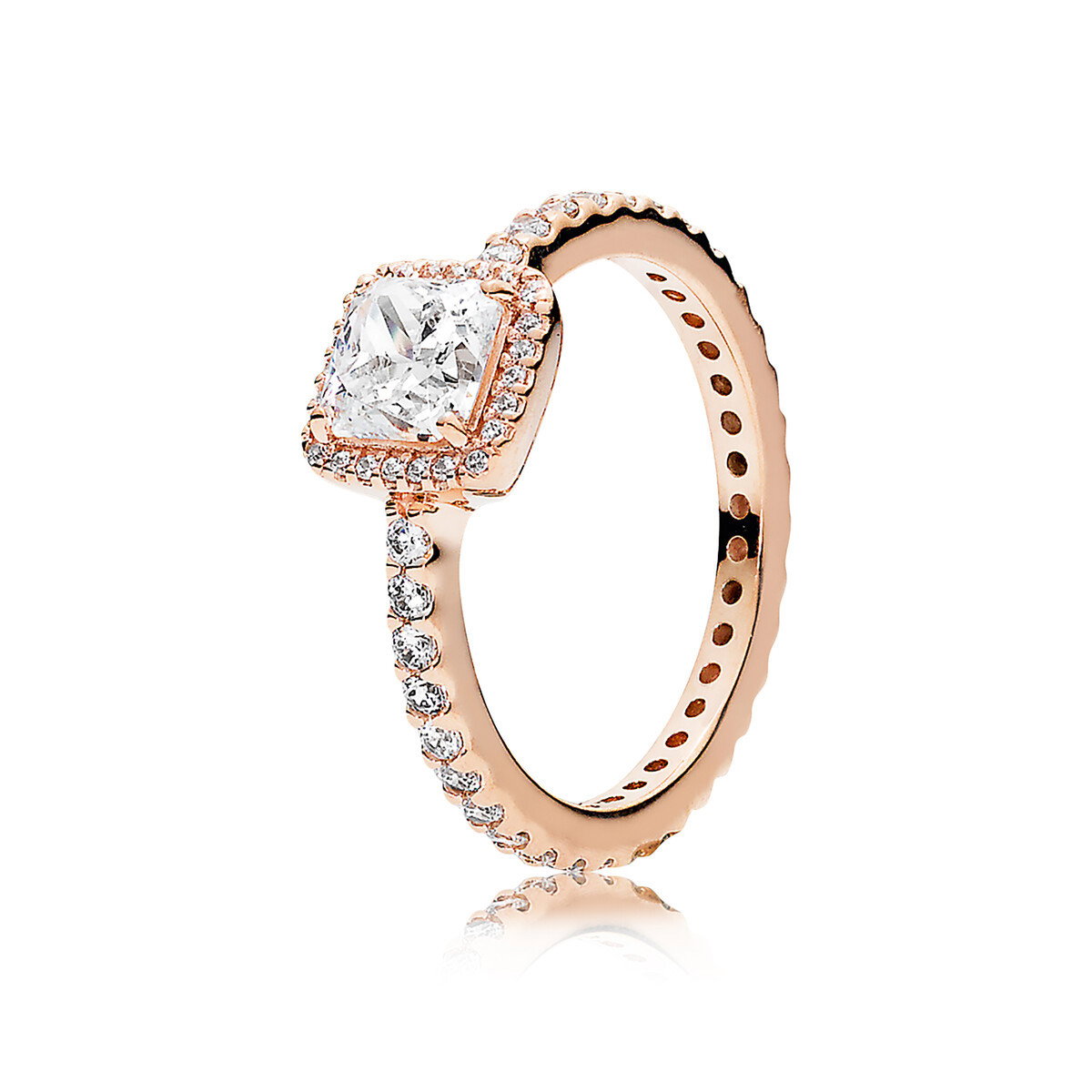 Timeless Elegance Ring, PANDORA Rose&trade; & Clear CZ