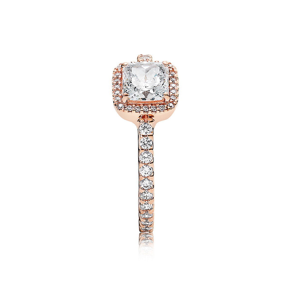 Timeless Elegance Ring, PANDORA Rose&trade; & Clear CZ