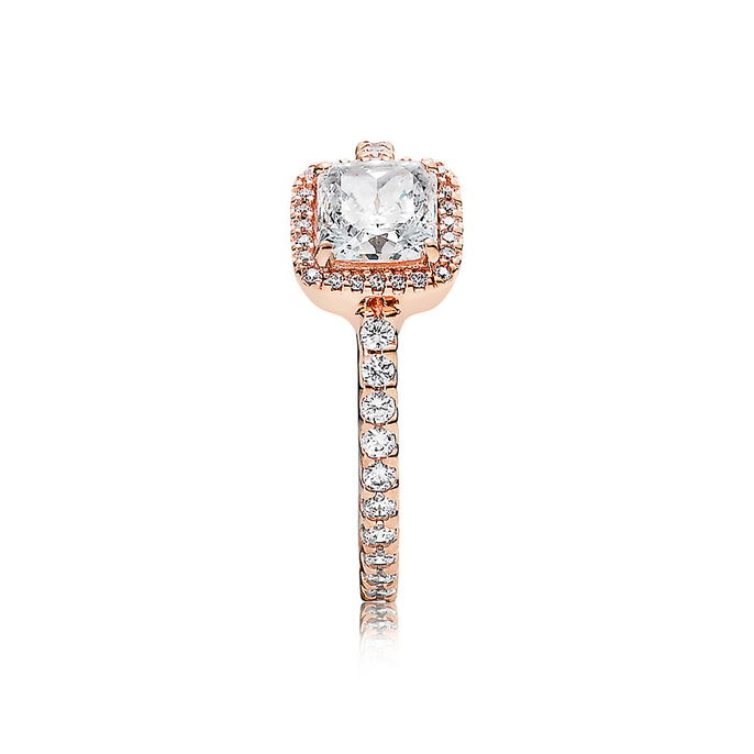 Timeless Elegance Ring, PANDORA Rose&trade; & Clear CZ