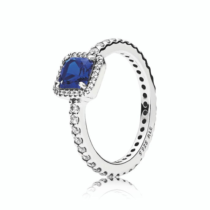 Timeless Elegance, True Blue Crystal & Clear CZ
