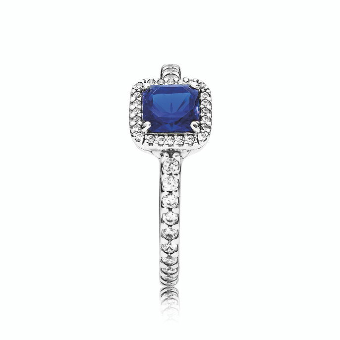 Timeless Elegance, True Blue Crystal & Clear CZ