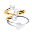 Treated Freshwater Cultured Pearl Open Ring Treated Freshwater Cultured Pearl Open Ring