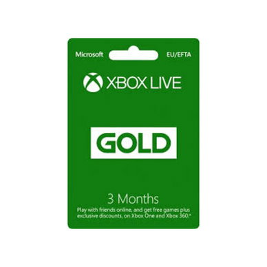 Xbox Live Gold, 3 Month Membership