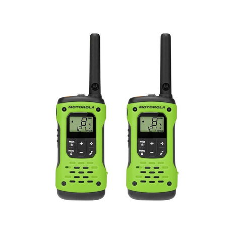 Motorola Solutions - T600 35 mi. Waterproof Two-Way Radio, 2-Pack - Green