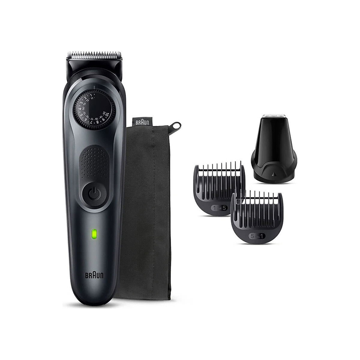 Braun - Beard trimmer 5 BT5450 with precision wheel, 6 styling tools