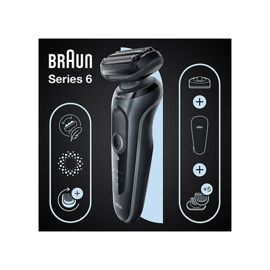 Braun - Series 6 SensoFlex Electric Shaver 61 N4500 CS, black