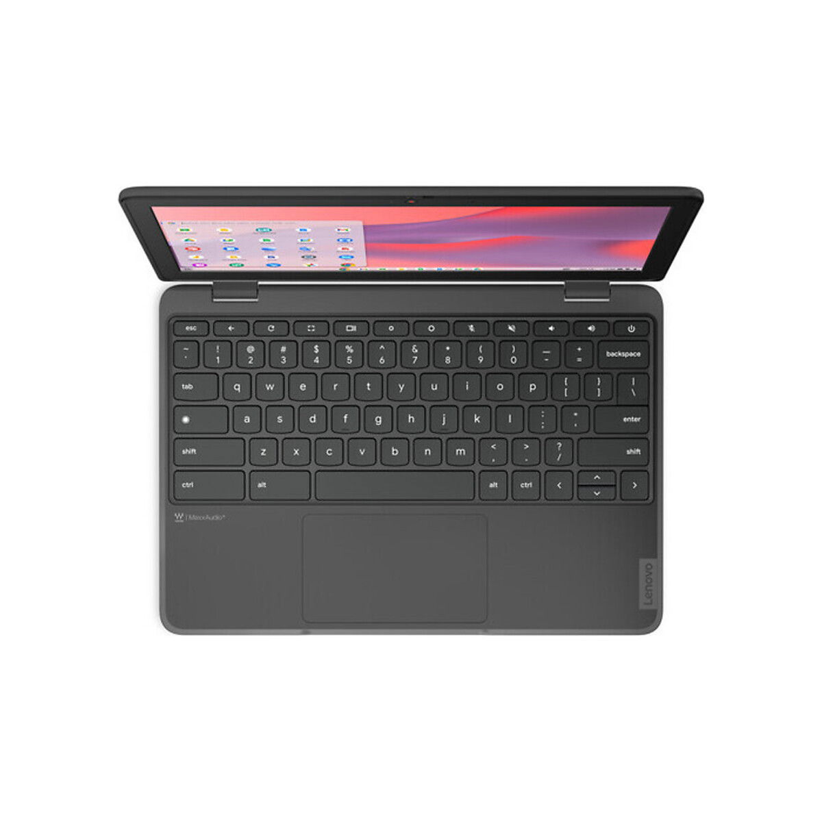 Lenovo - 11.6" 100e Chromebook, Gen 4, Multi-Touch Laptop, 8GB, 64GB - Graphite Gray