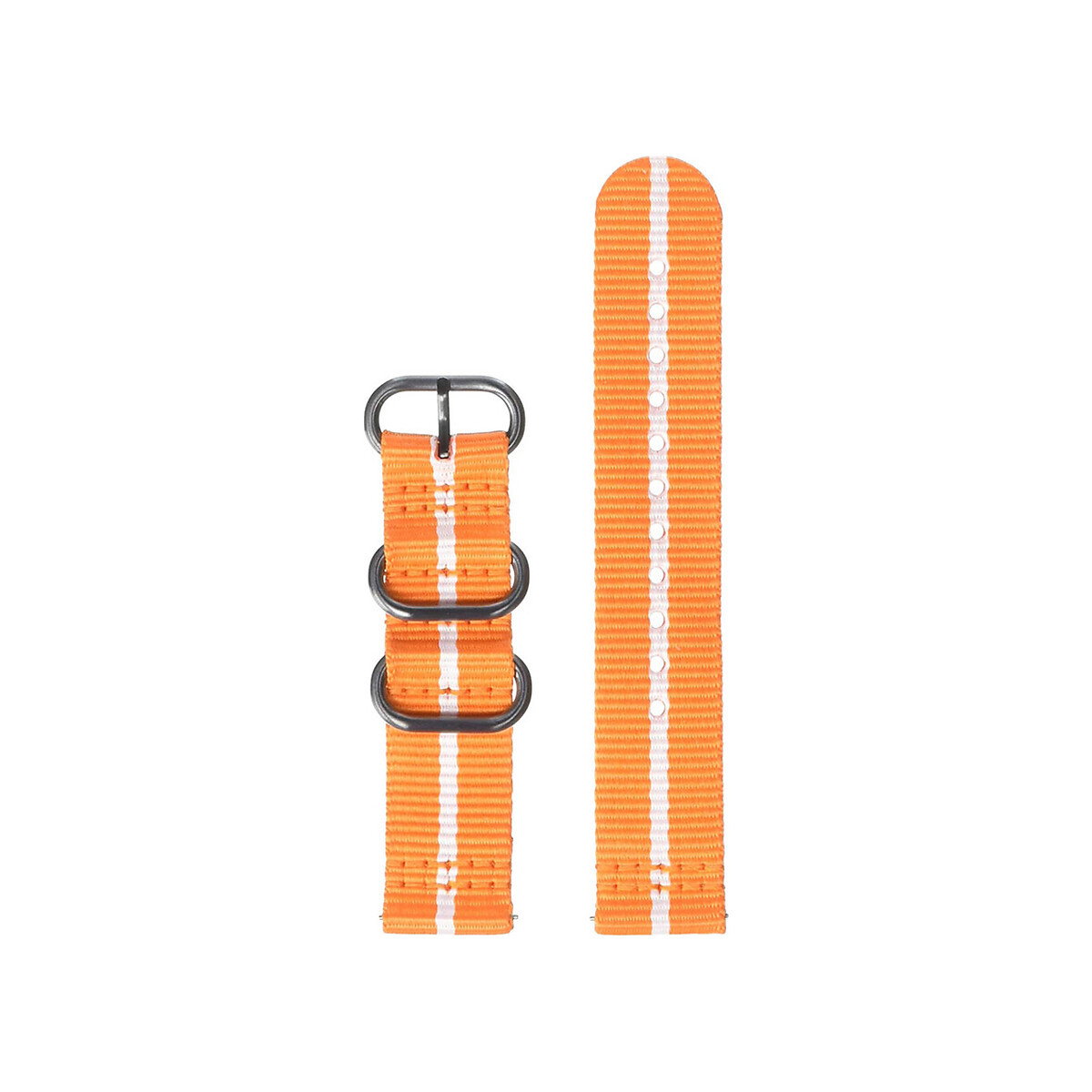 Strap, Galaxy Watch, Nato Sport Fabric, 42MM, Orange/White