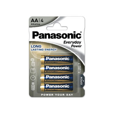 Panasonic - LR6EPS/6BP 4+2F Everyday Power Silver AA Batteries