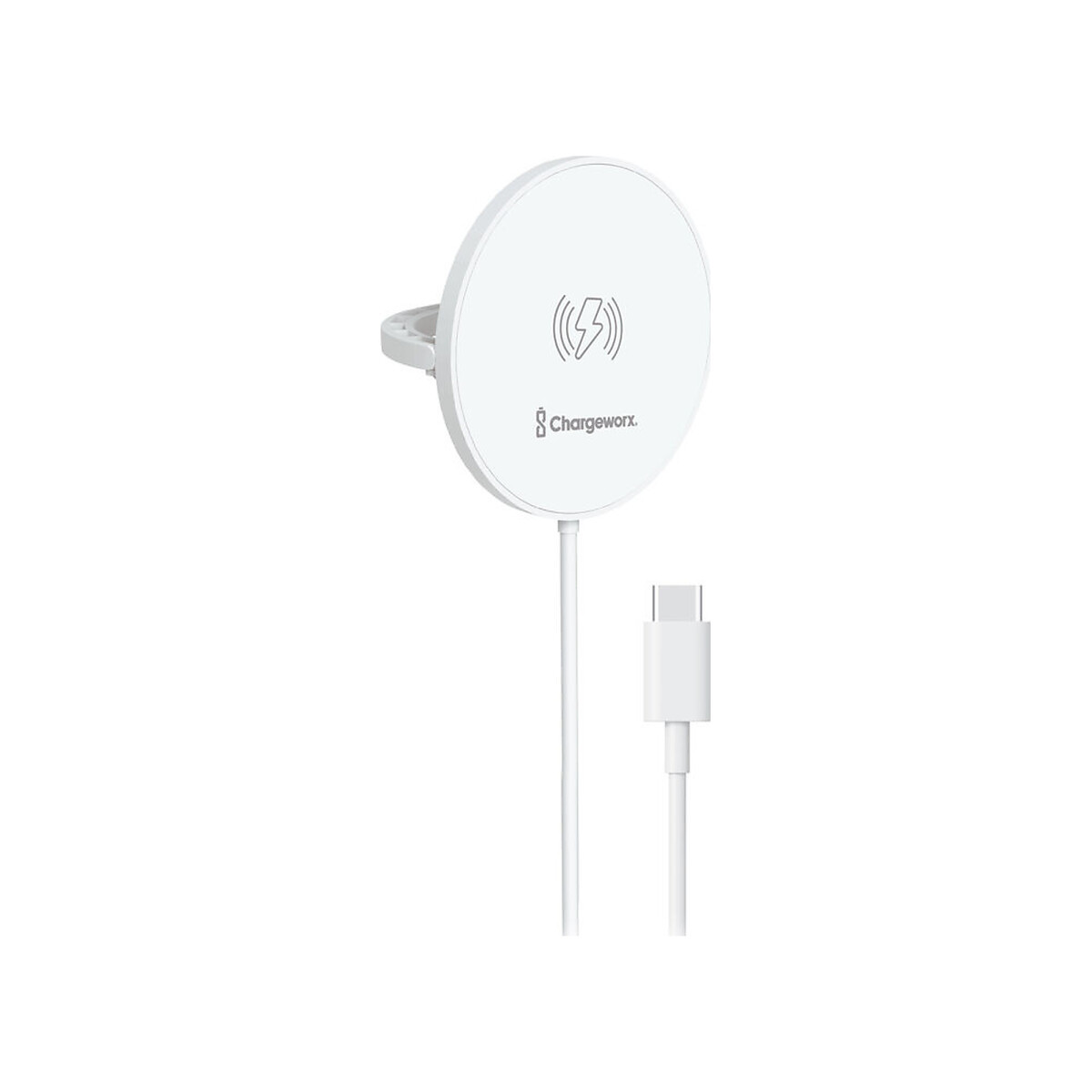 ChargeWorx - 15W Wireless Charging Pad and Stand (White)