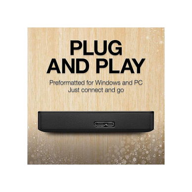 Seagate - Portable 2TB External Hard Drive Portable HDD, Black