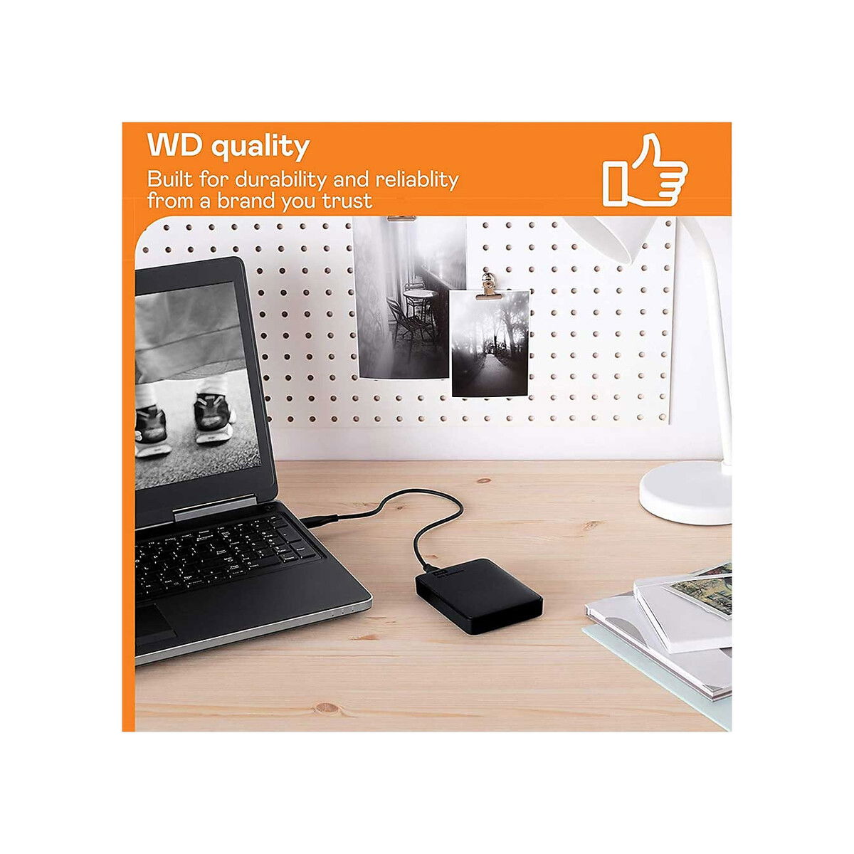 Western Digital - Elements Portable USB 3.0 External Hard Drive, Black