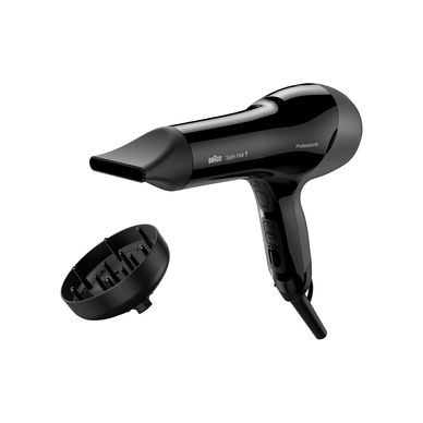 Braun - Hair Dryer, Satin Hair 7 Senso Dryer, with Diffuser, Black