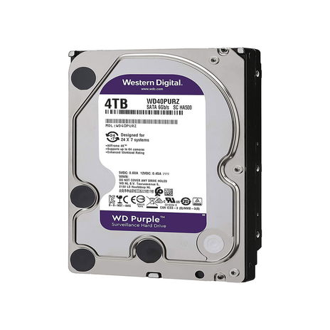 Western Digital - Internal HD 4TB, 256MB, Surveillance Purple