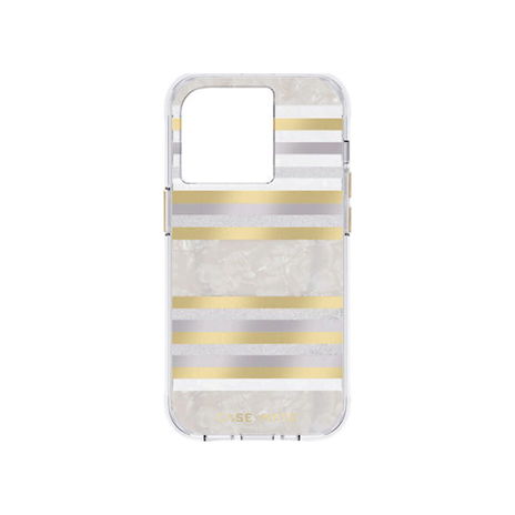 Case-Mate - iPhone 14 Pro Case, Pearl Stripes with MagSafe & Wireless Charging