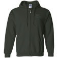 G186 Gildan Zip Up Hooded Sweatshirt