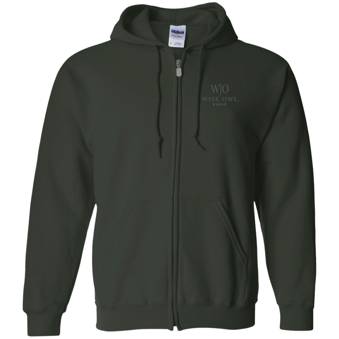G186 Gildan Zip Up Hooded Sweatshirt