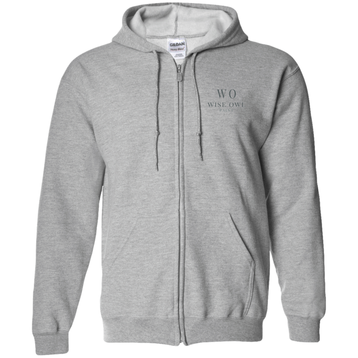 G186 Gildan Zip Up Hooded Sweatshirt