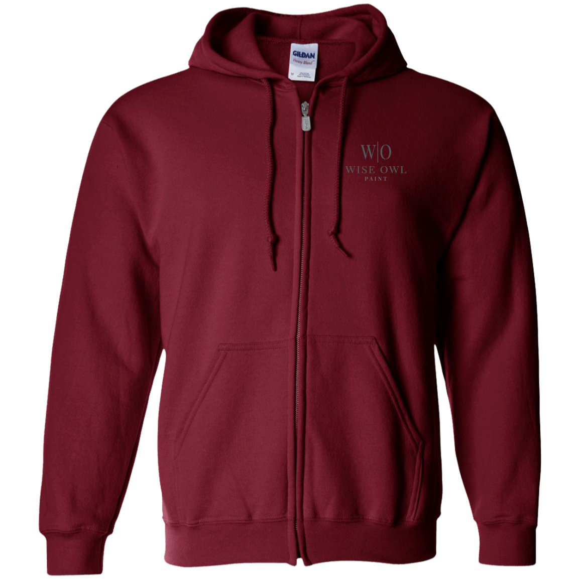 G186 Gildan Zip Up Hooded Sweatshirt