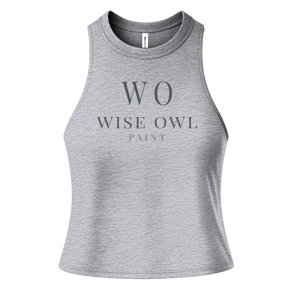 Bella + Canvas Womens Racerback Cropped Tank