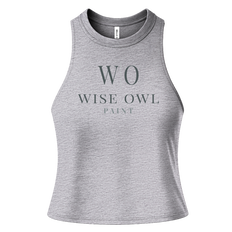 Bella + Canvas Womens Racerback Cropped Tank
