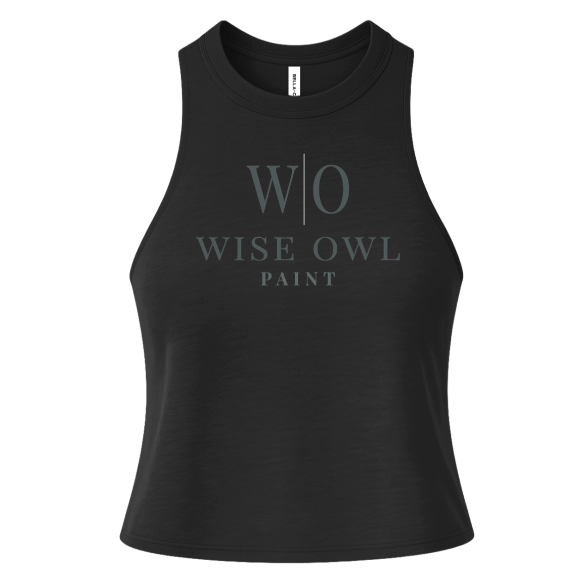 Bella + Canvas Womens Racerback Cropped Tank