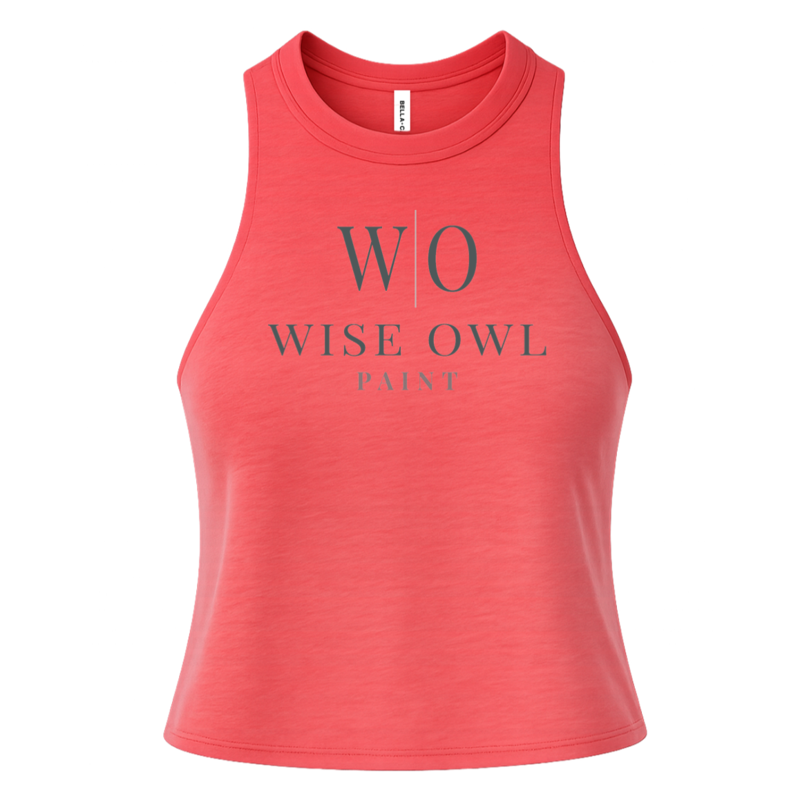 Bella + Canvas Womens Racerback Cropped Tank