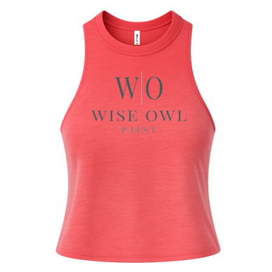 Bella + Canvas Womens Racerback Cropped Tank