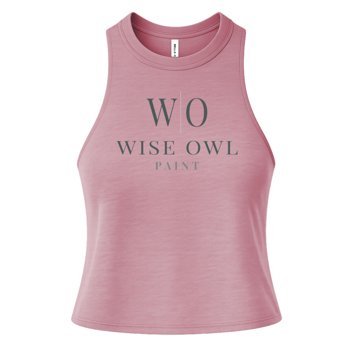 Bella + Canvas Womens Racerback Cropped Tank