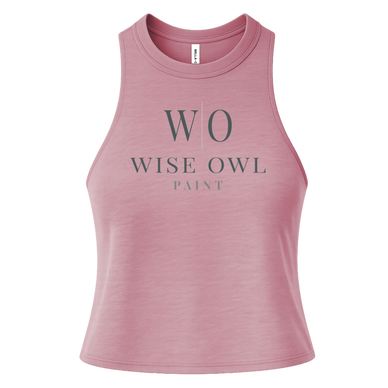 Bella + Canvas Womens Racerback Cropped Tank