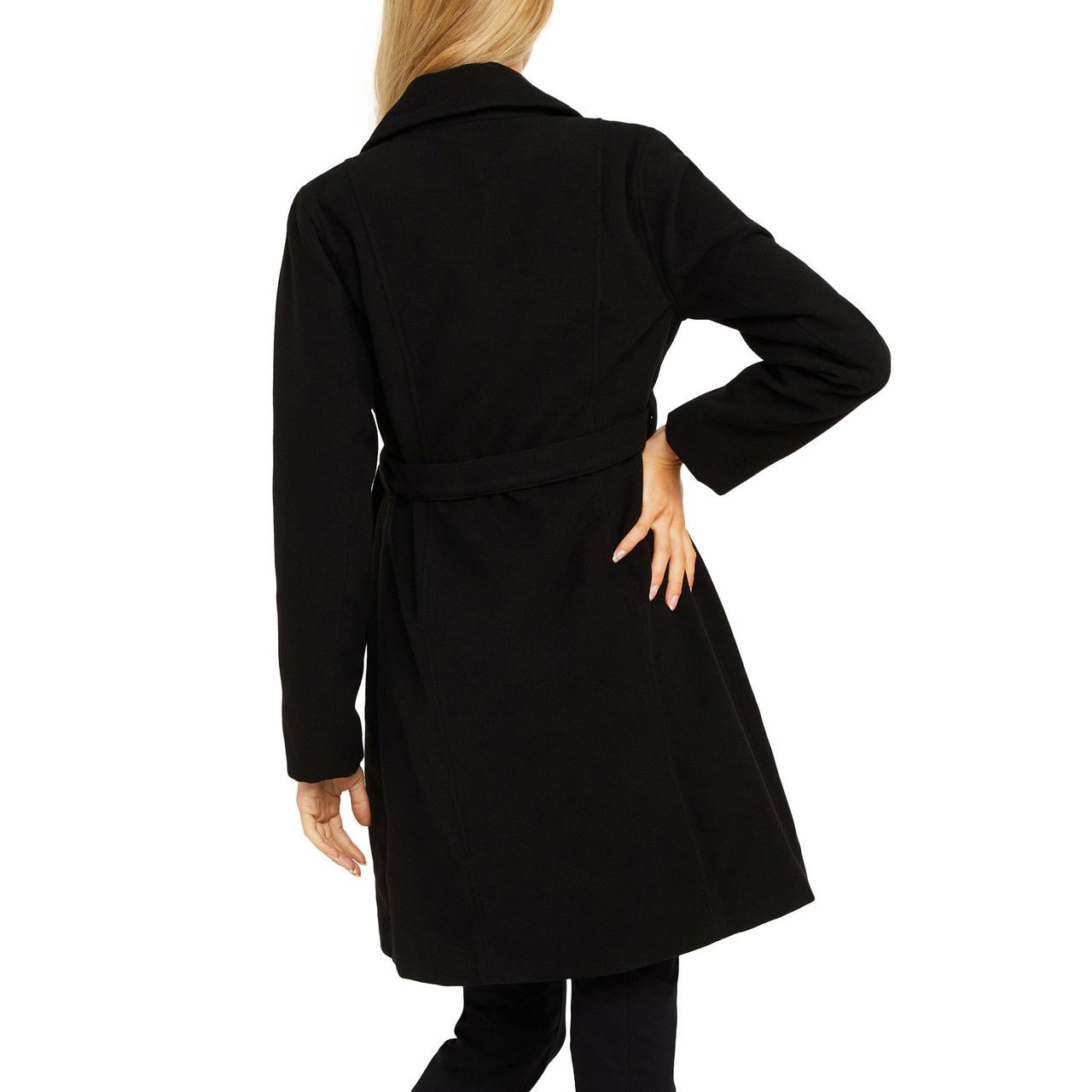 Belted Maternity Wrap Coat